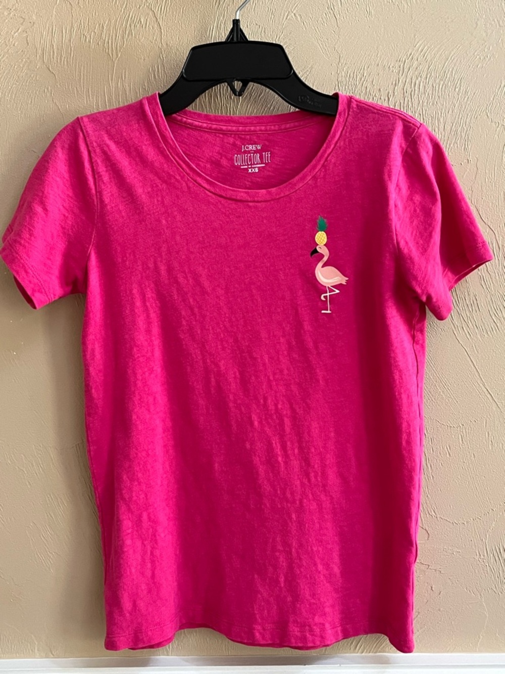 J. Crew Bright Fuchsia Collector Tee